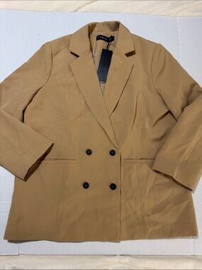 NWT Lioness Double-Breasted Mocha Wyoming Blazer 148